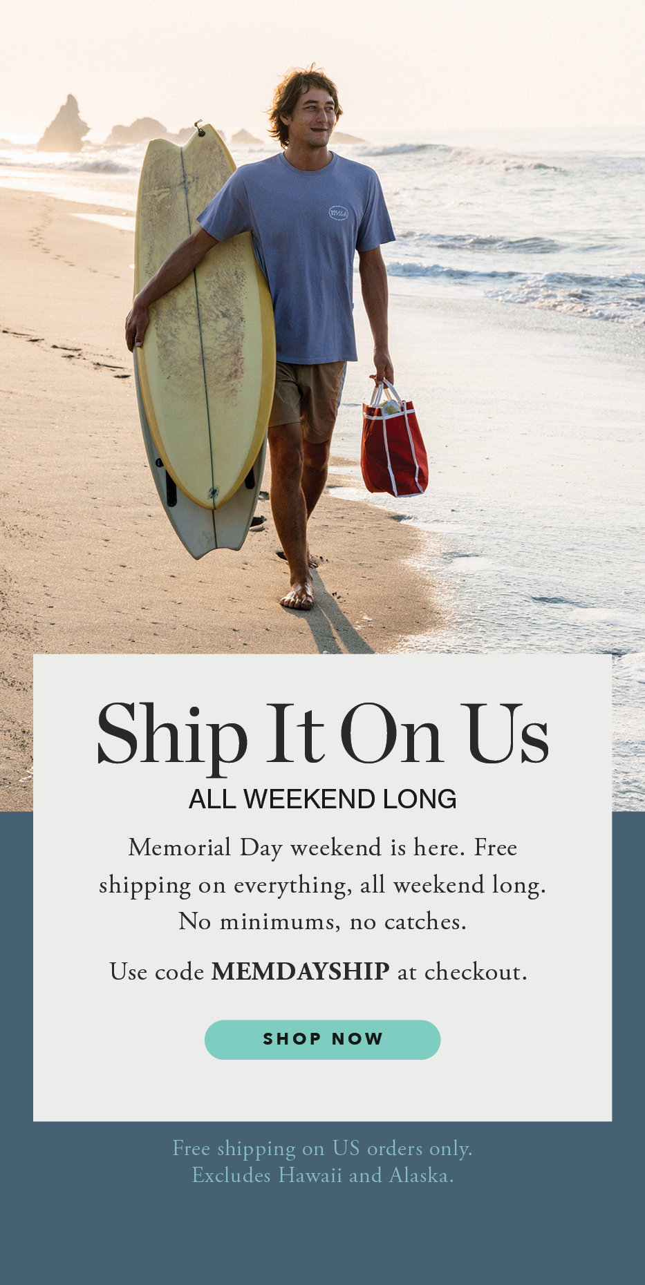 CODE: MEMDAYSHIP