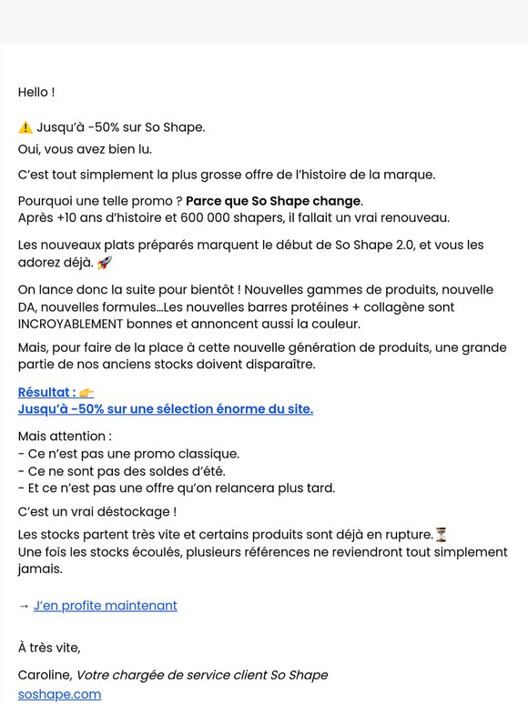 ⚠️ Jusqu’à -50% : c’est maintenant ou jamais