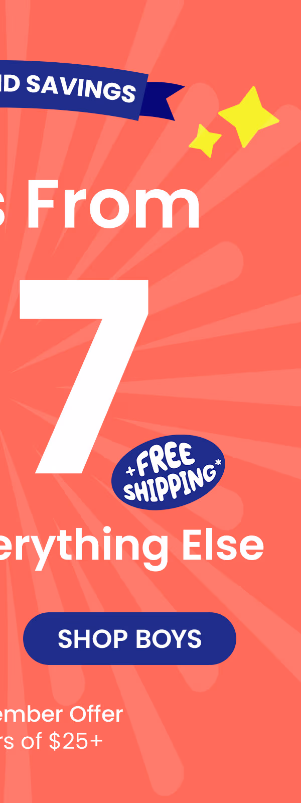 New VIP Member Offer: Boys' Shoes from $5 + 70% Off Everything Else + Free Shipping (on orders of $25+)