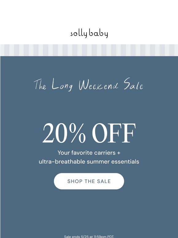 The Long Weekend Sale is on