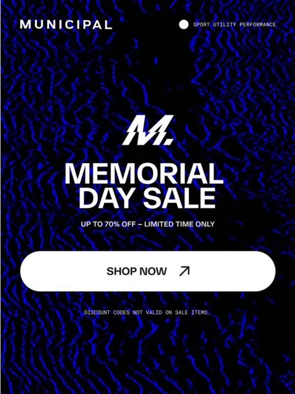 Memorial Day Sale Starts Now!