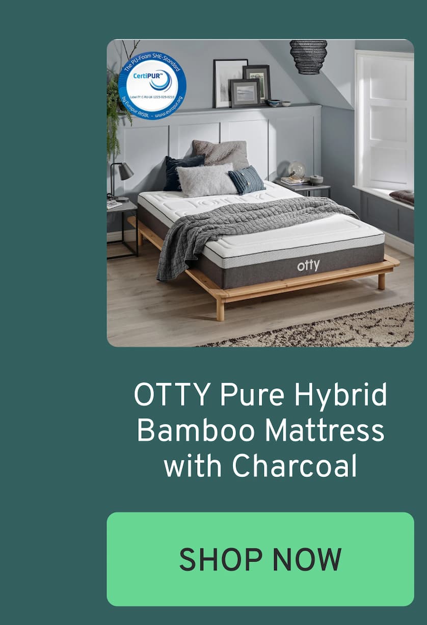 OTTY Pure Hybrid Bamboo Mattress with Charcoal