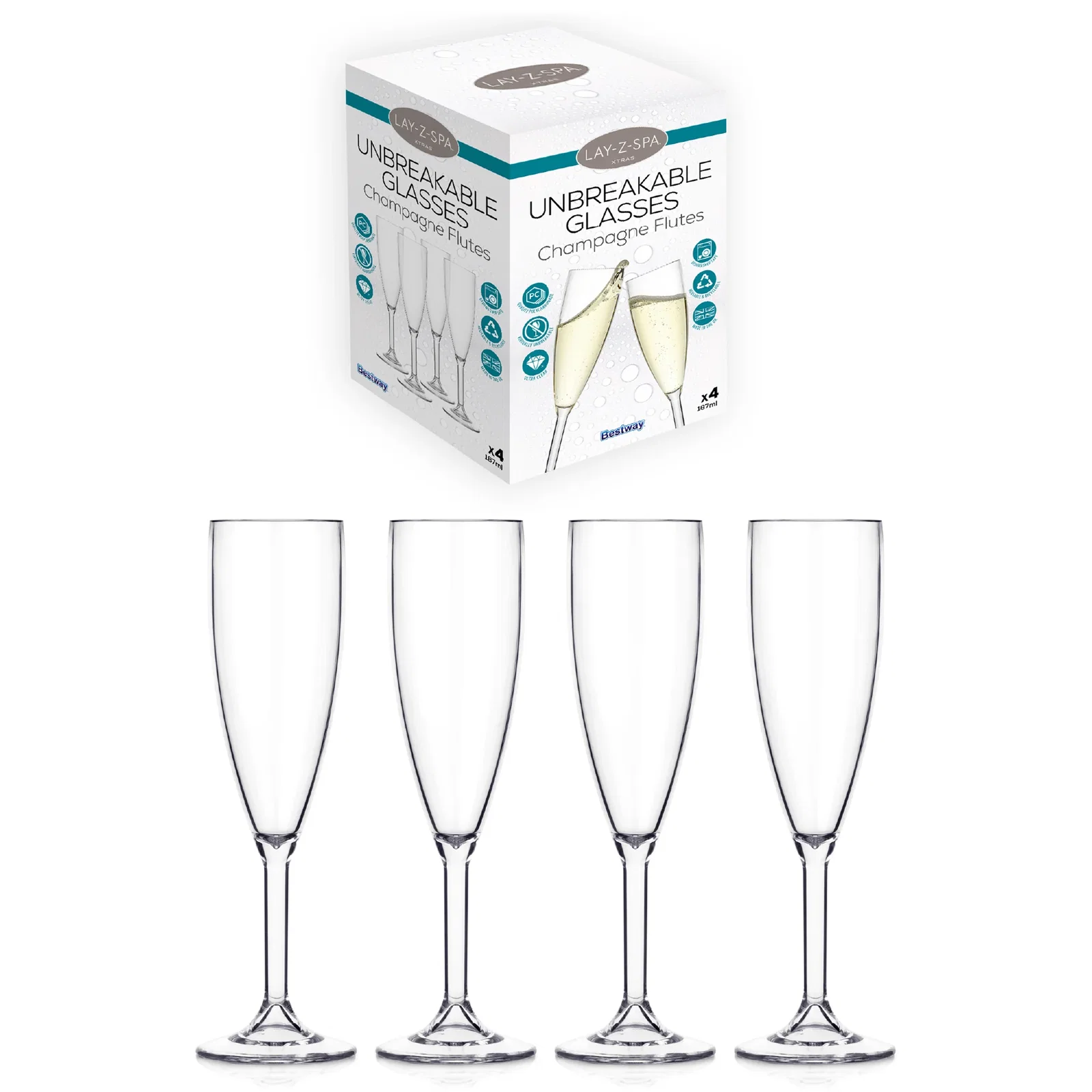 Image of Hot Tub Champagne Flutes