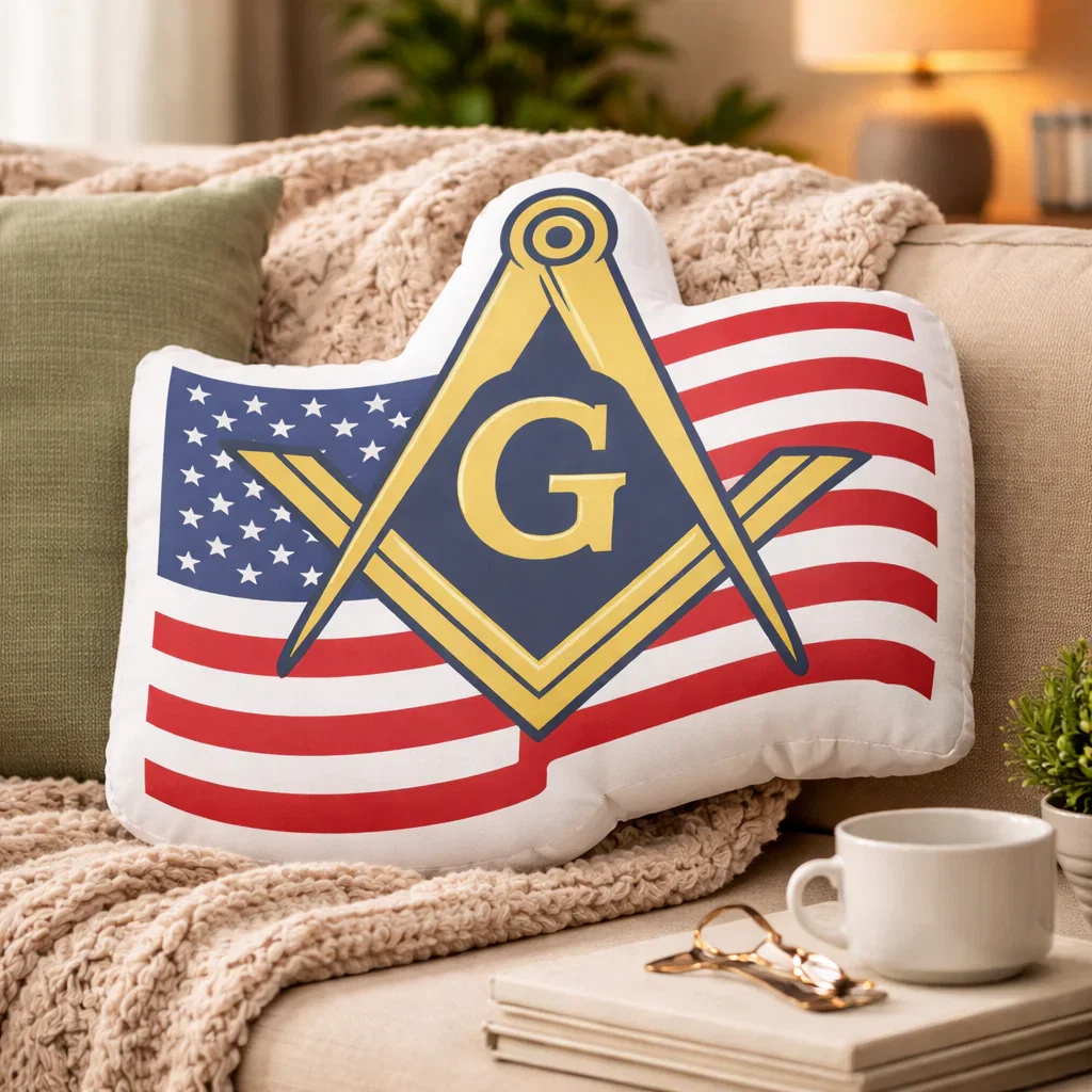 Master Mason Blue Lodge USA Pillow