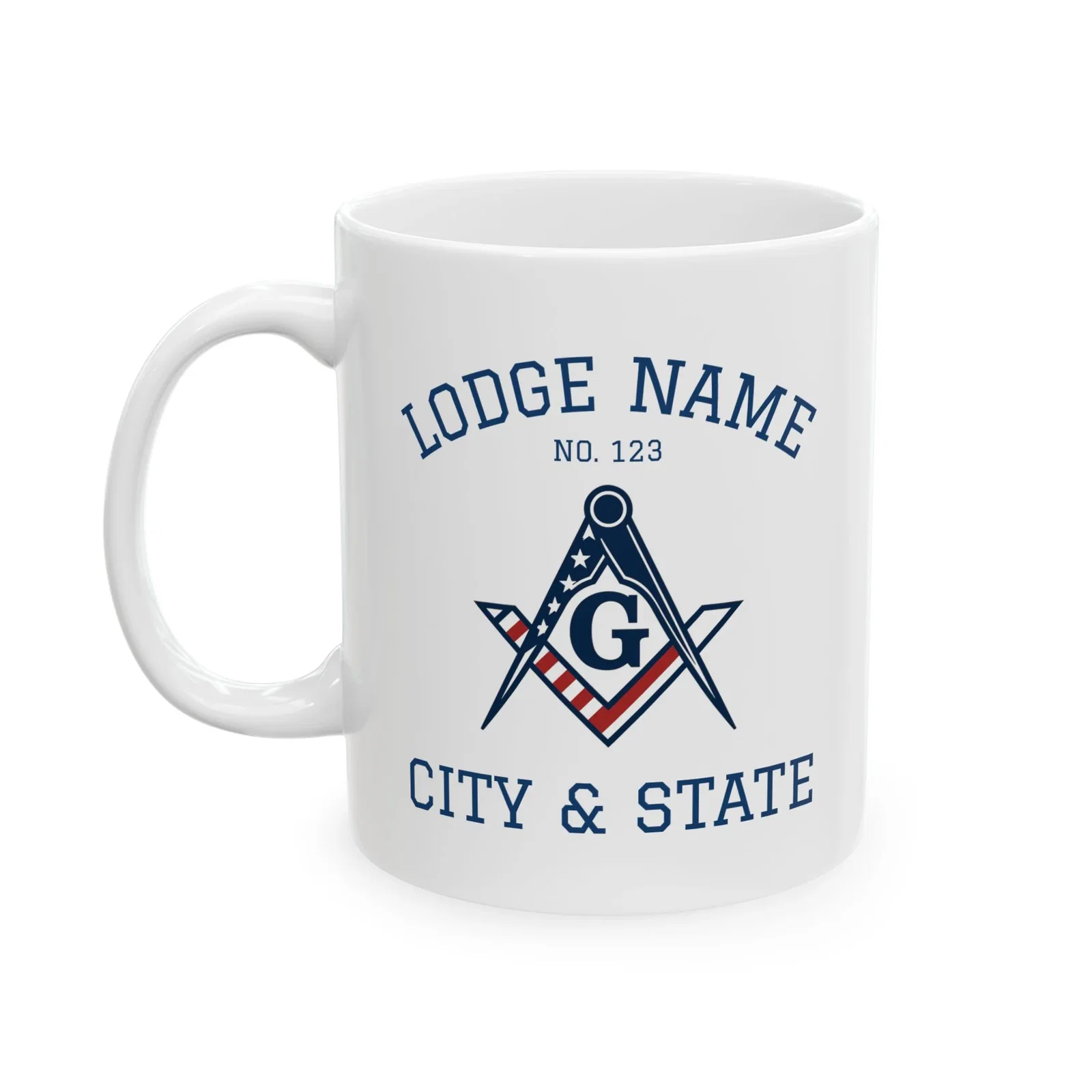 Master Mason Blue Lodge USA Mug