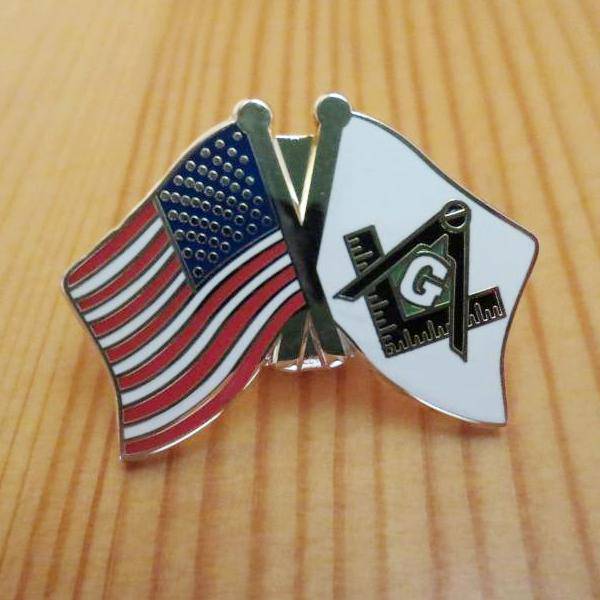 Master Mason Blue Lodge USA Lapel Pin