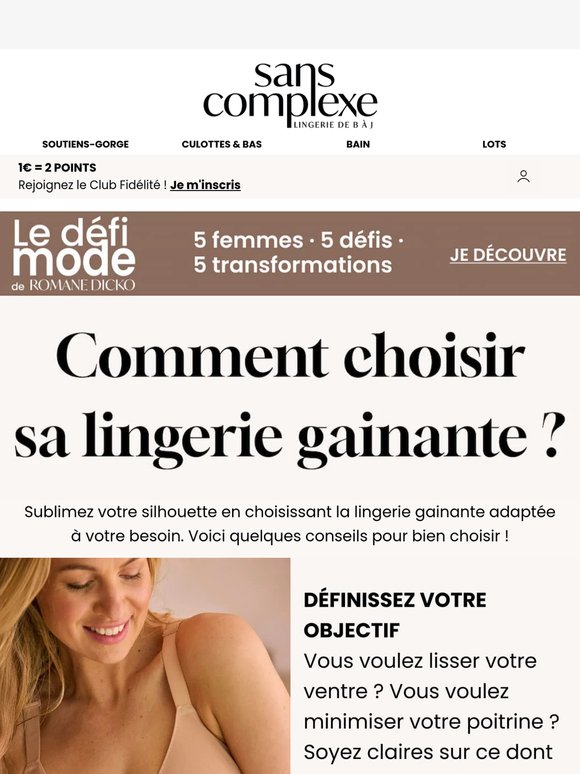 Comment choisir votre lingerie gainante ?