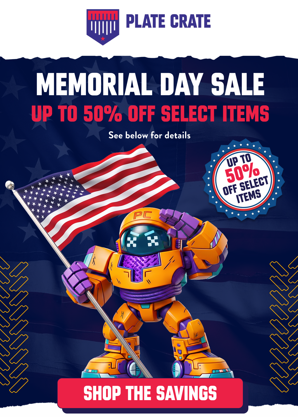 MEMORIAL DAY SALE: Up to 50%