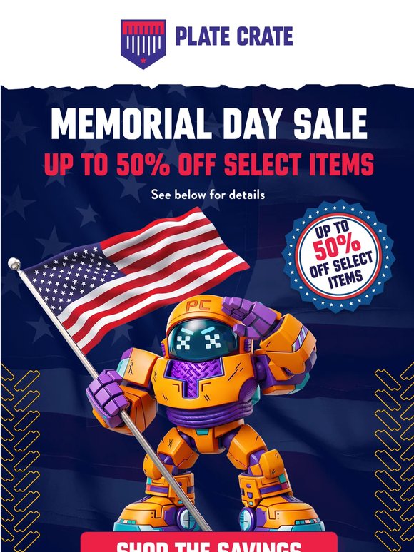 Memorial Day Sale: Up To 50% Off!