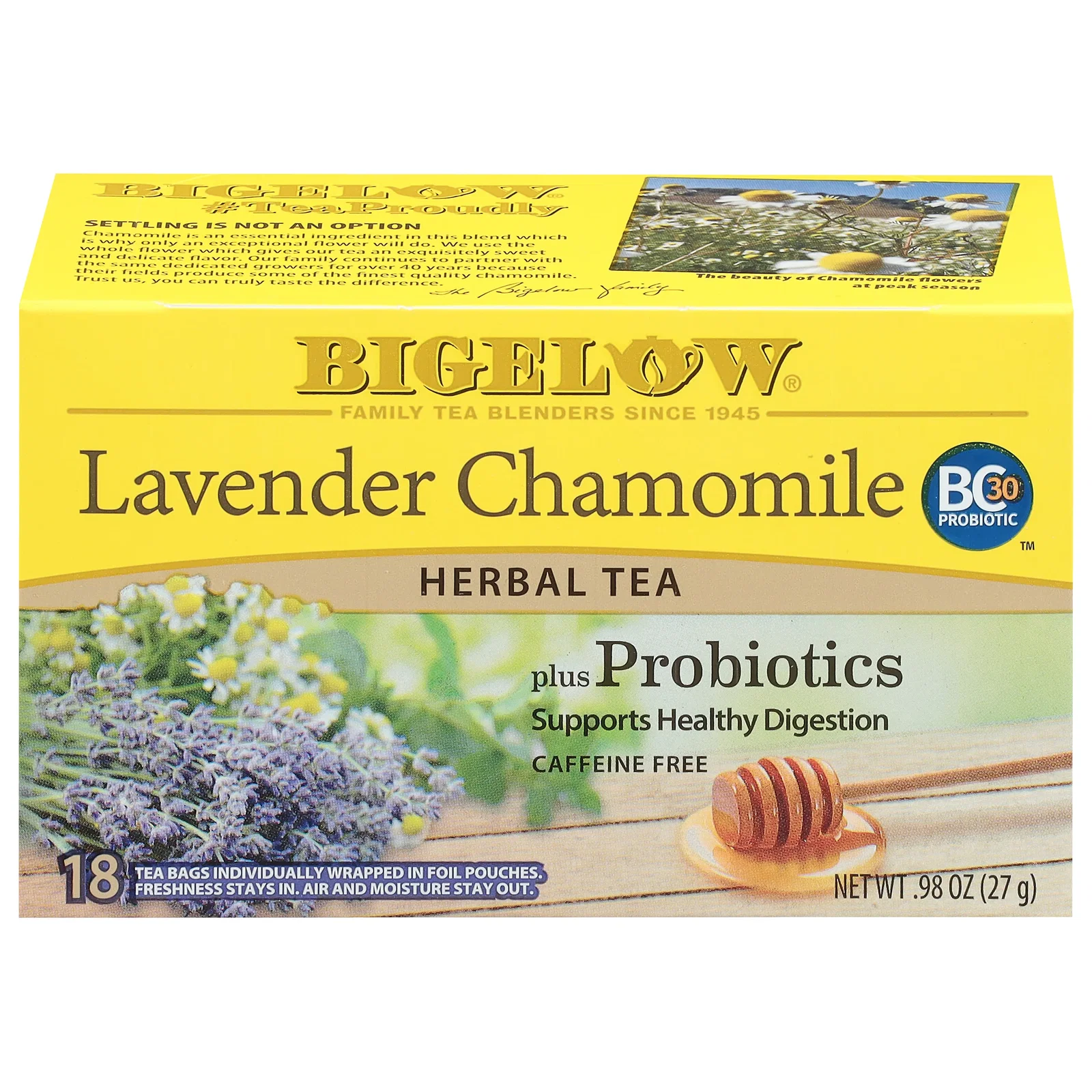 Lavender Chamomile Plus Probiotics Herbal Tea