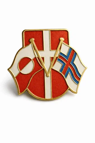 Image of Rigsfællesskabspin Danmark-Grønland-Færøerne.