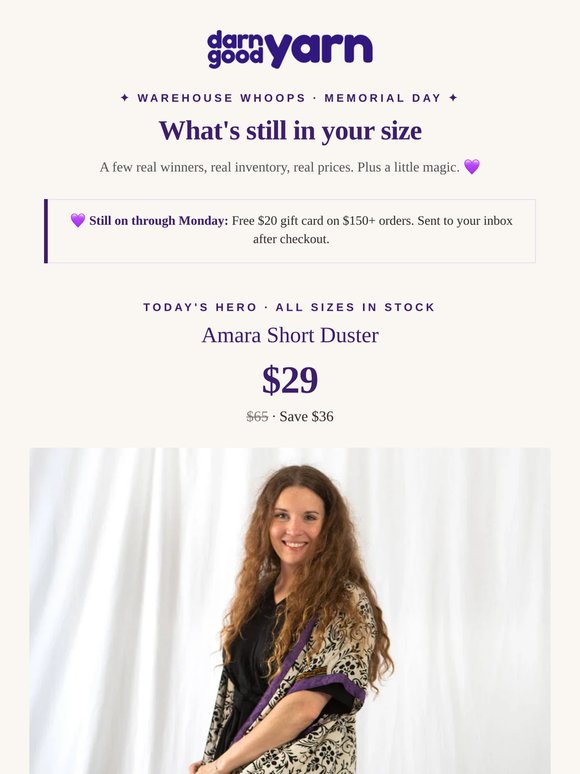 What's still in your size (and a little magic)