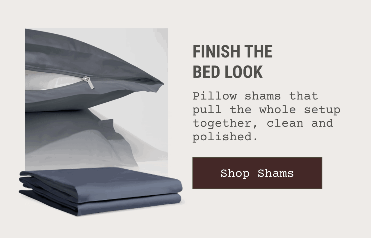 Finish the bed look
