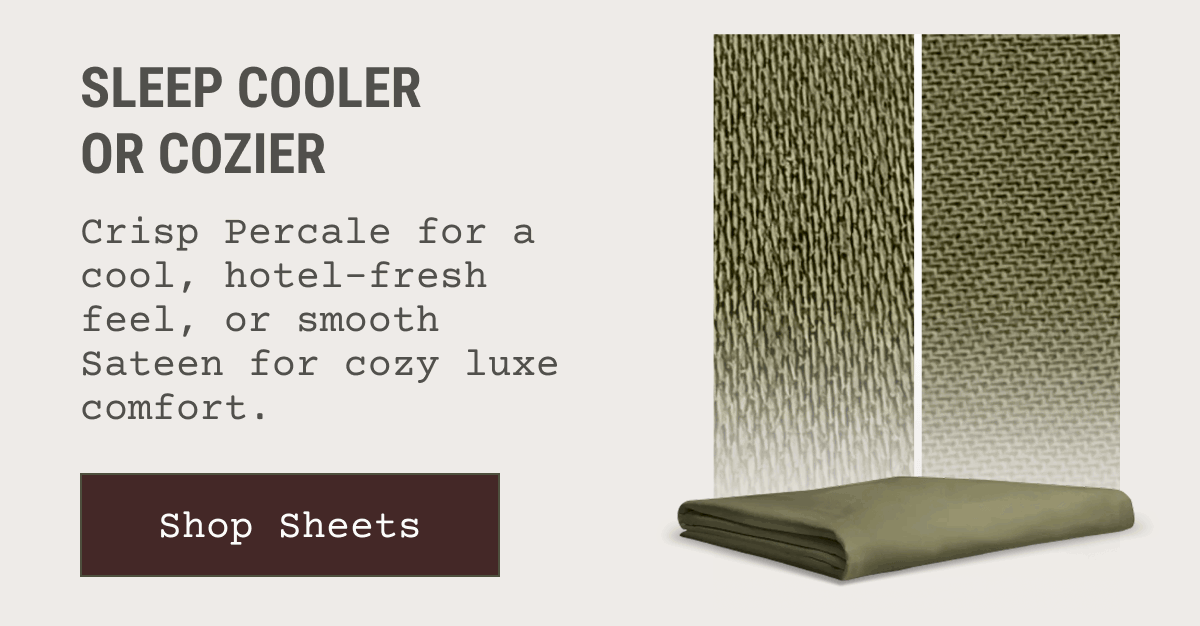 Sleep cooler or cozier