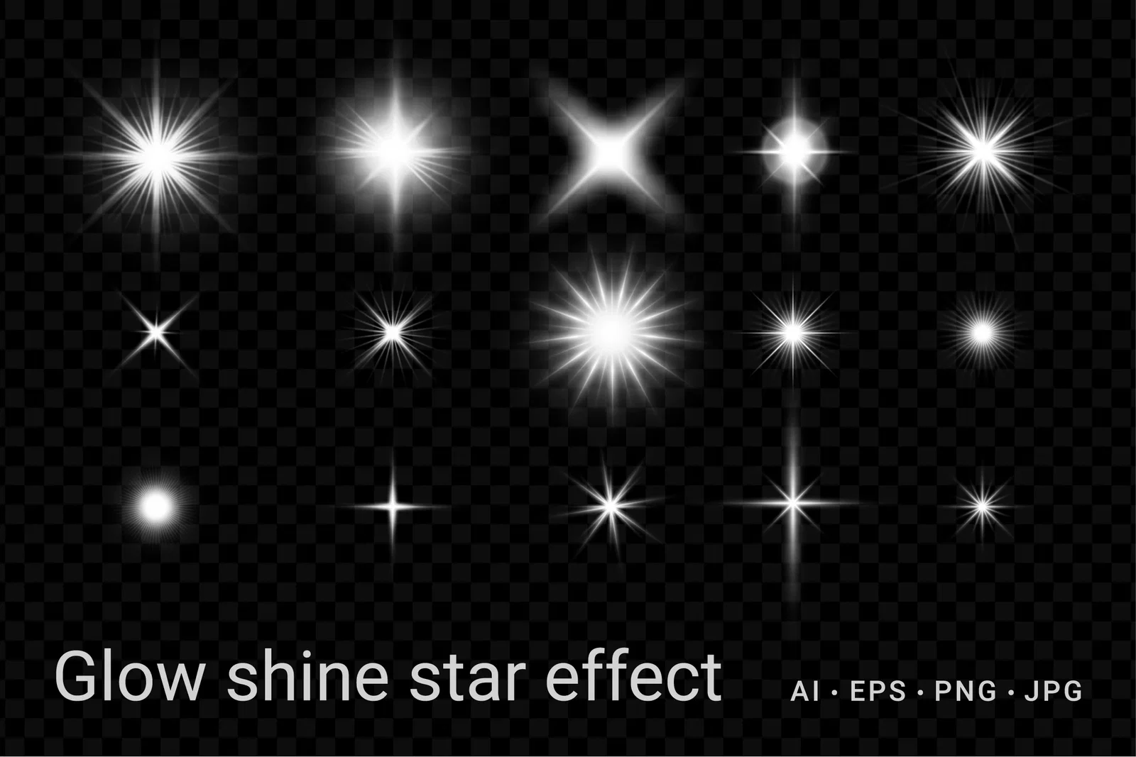 Bright Light Bursts With Sharp Edges