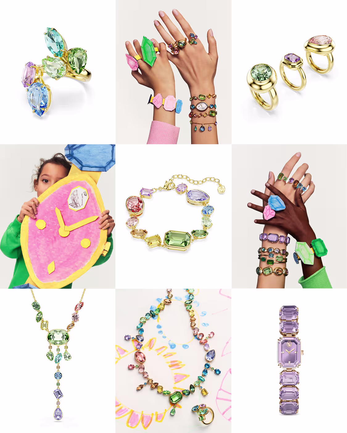 Collage de pièces de la collection Gema