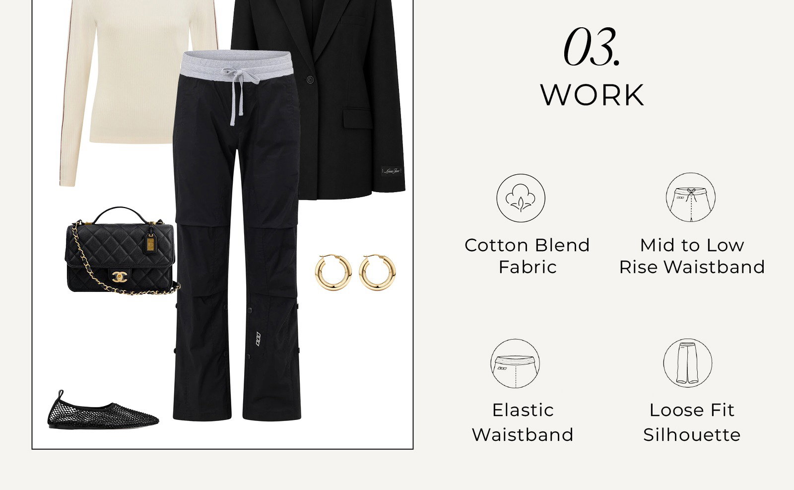 Black Flashdance Pants