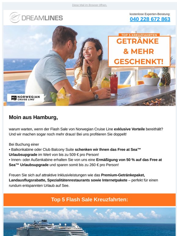Free at Sea™ geschenkt – nur bei uns!