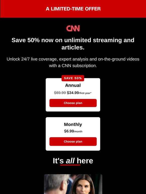 Flash sale: Save 50% on unlimited streaming