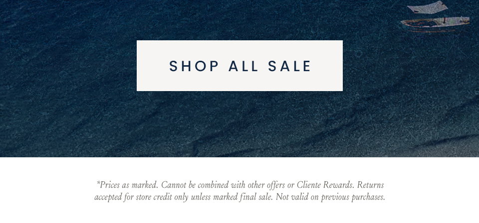 < Shop All Sale > * Price as marked. Cannot be combined with other offers or Client Rewards. Returns accepted for store credit only unless marked final sale. Not valid on previous purchases. 