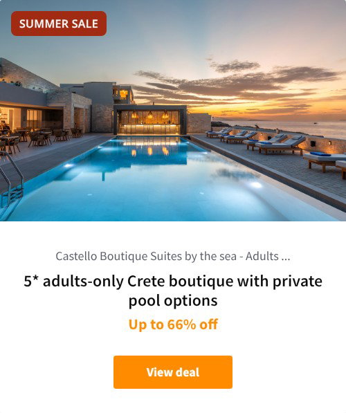 5* adults-only Crete boutique with private pool options