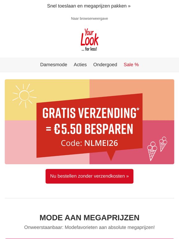 Verzending? Gratis! | Mode aan megaprijzen 🤩