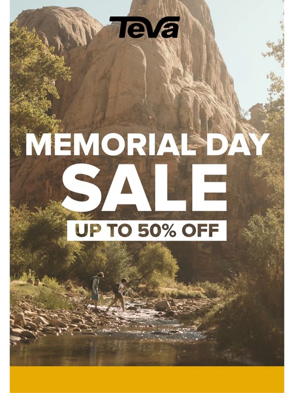 50% OFF FOR MEMORIAL DAY...