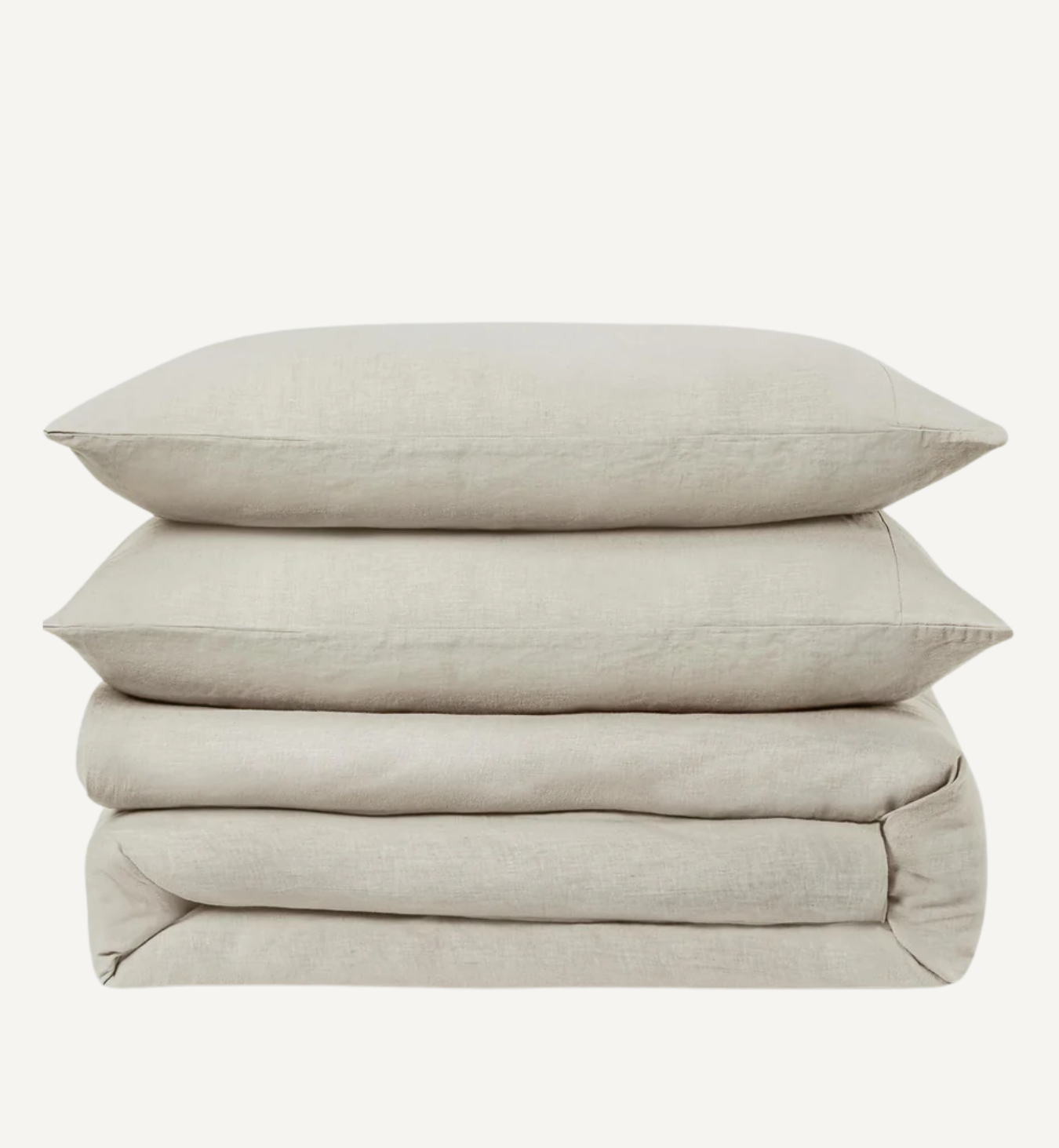 Oatmeal 100% Linen Duvet Cover