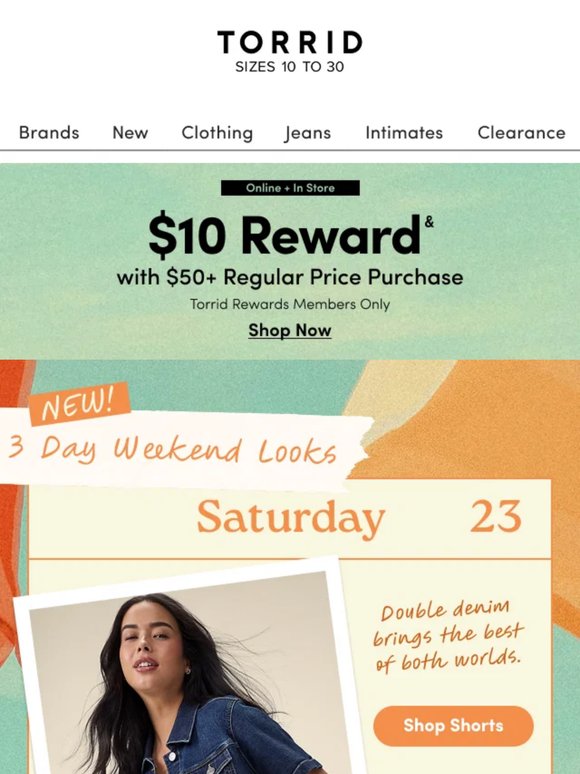 Perfect timing: 3 day weekend looks