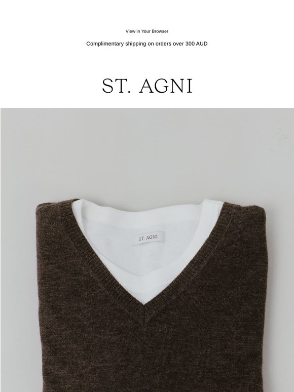 Back In Stock: Merino Wool V Neck Sweater