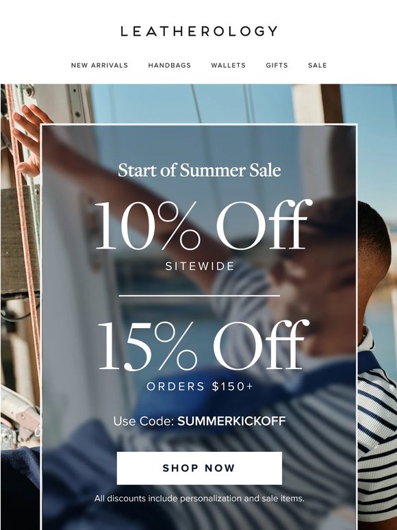 Up to 15% Off Sitewide Starts Now!