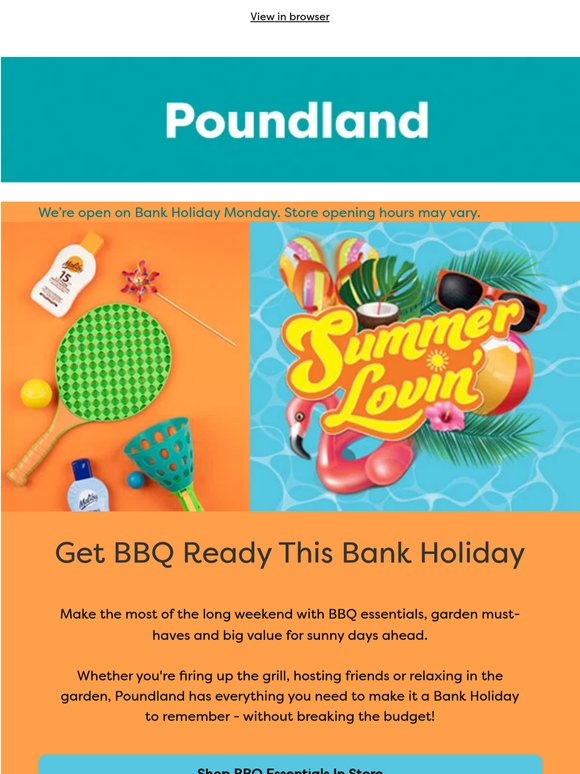 Picnic? Party? It's got to be Poundland!