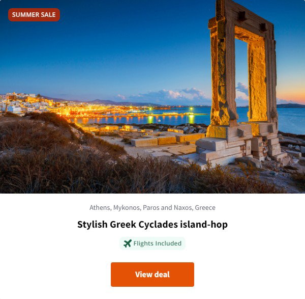 Stylish Greek Cyclades island-hop