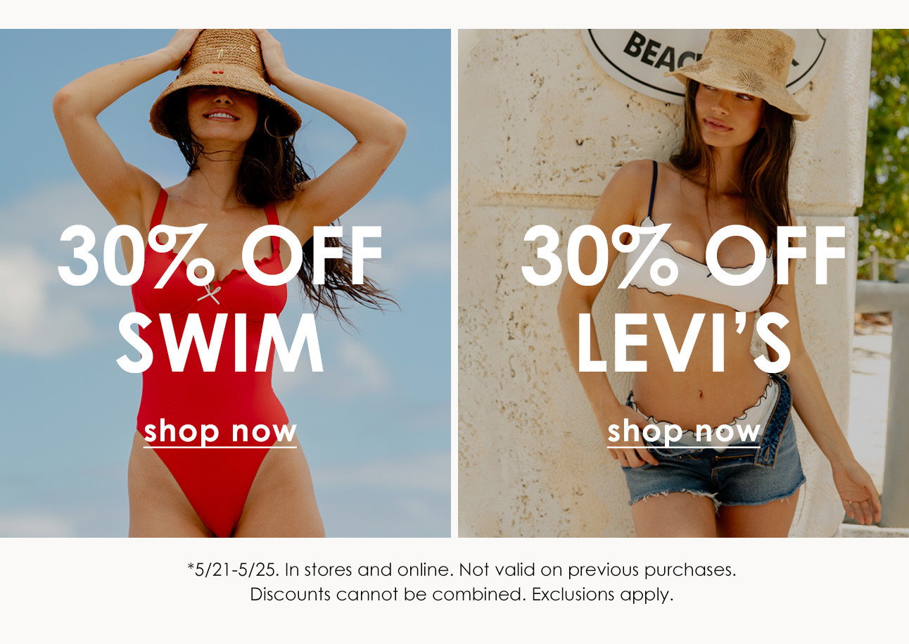 30% OFF SWIM / 30% OFF LEVI'S
