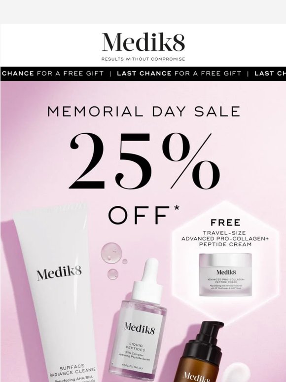 FINAL HOURS: Don't Miss This FREE Gift + 25% Off