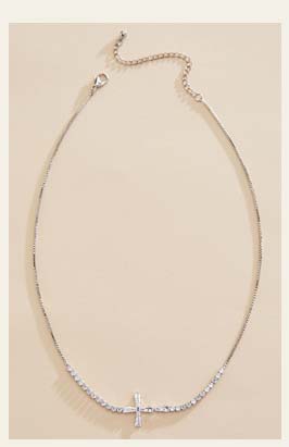 Shop Cubic Zirconia Cross Necklace