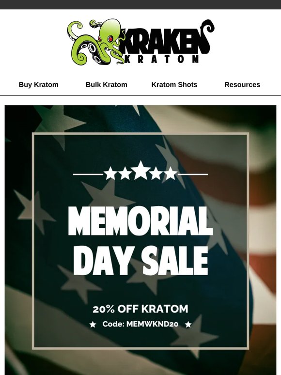 ⛱️ Start Summer Now: 20% off Memorial Day Sale