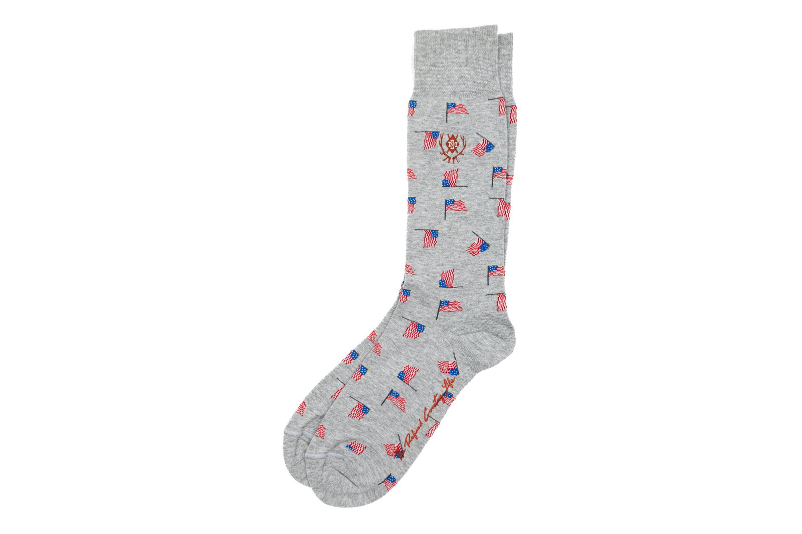 Image of All American Peruvian Pima Cotton Socks - Heather Grey