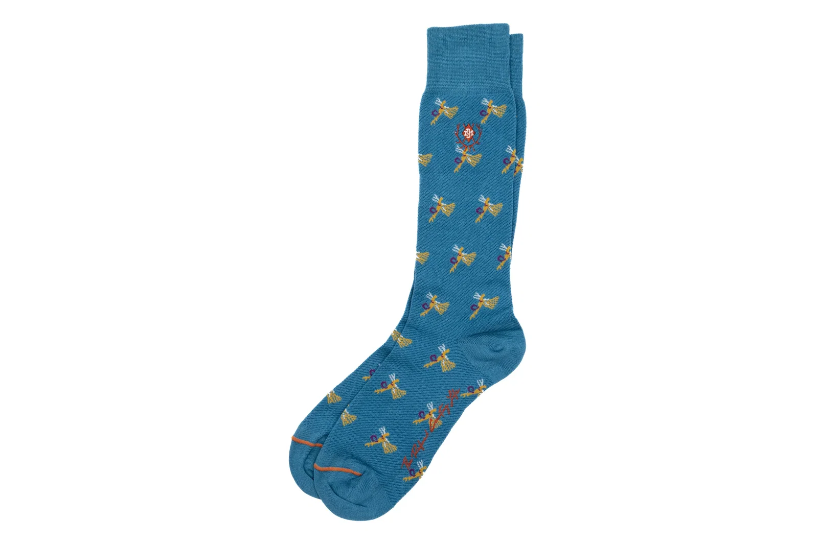 Image of Fly Fishing Peruvian Pima Cotton Socks - Stream