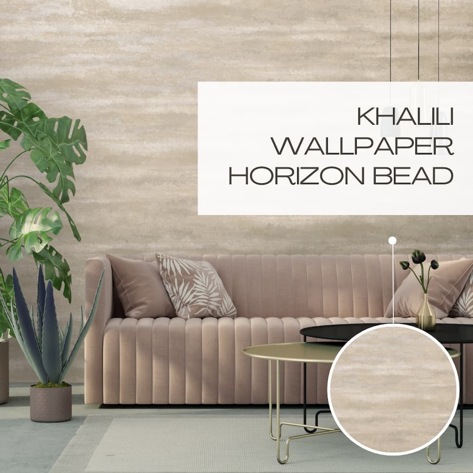 Khalili Wallpaper Horizon Bead Neutral Holden 99390