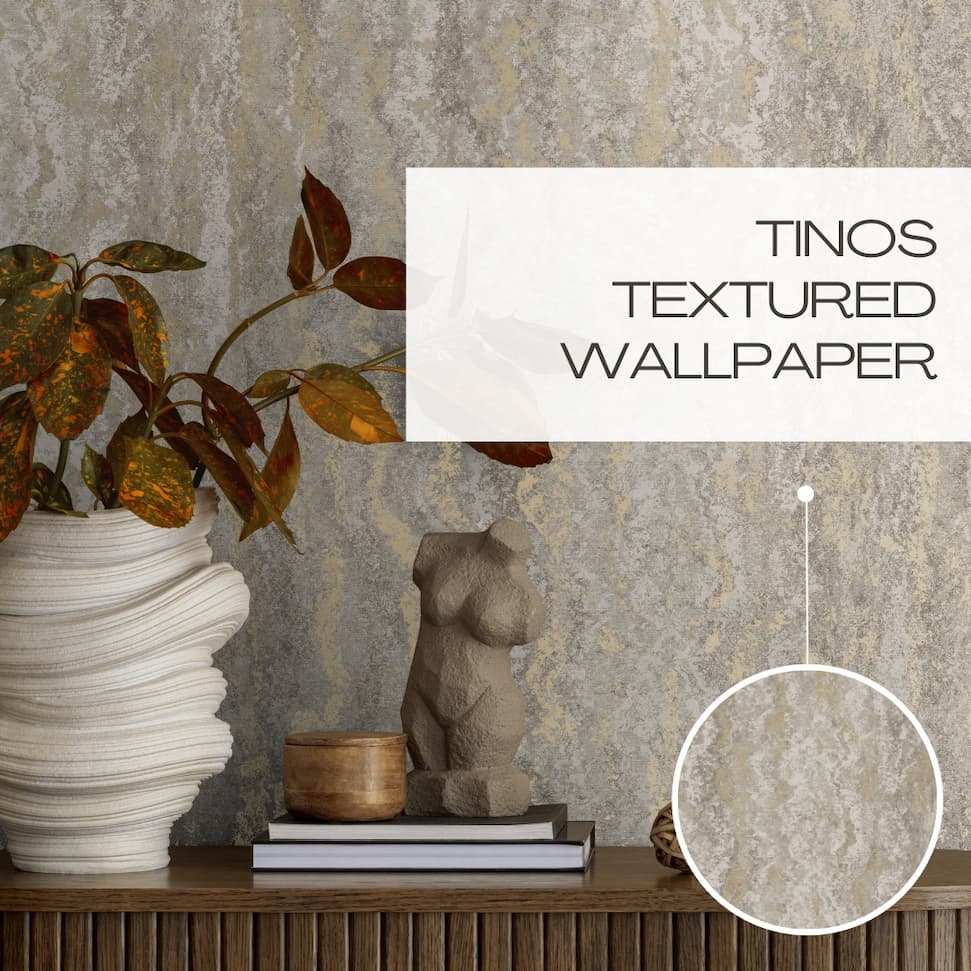 Tinos Textured Wallpaper Grey Holden 66161