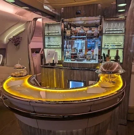 plane bar in first class
