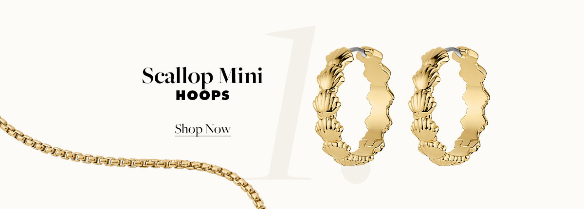 Scallop Mini Hoops