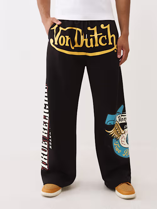 SHOP TRUE RELIGION X VON DUTCH LOGO BAGGY SWEATPANT
