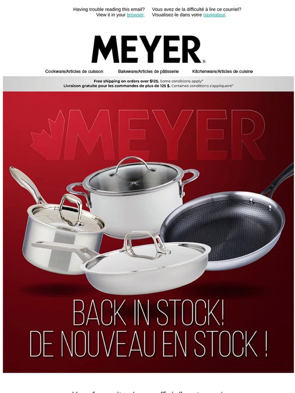 Your favourites are BACK IN STOCK! / Vos articles préférés sont de nouveau disponibles !