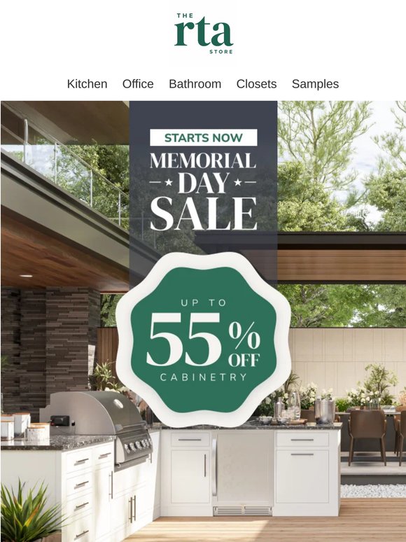 Memorial Day Sale Starts Now—Up to 55% OFF