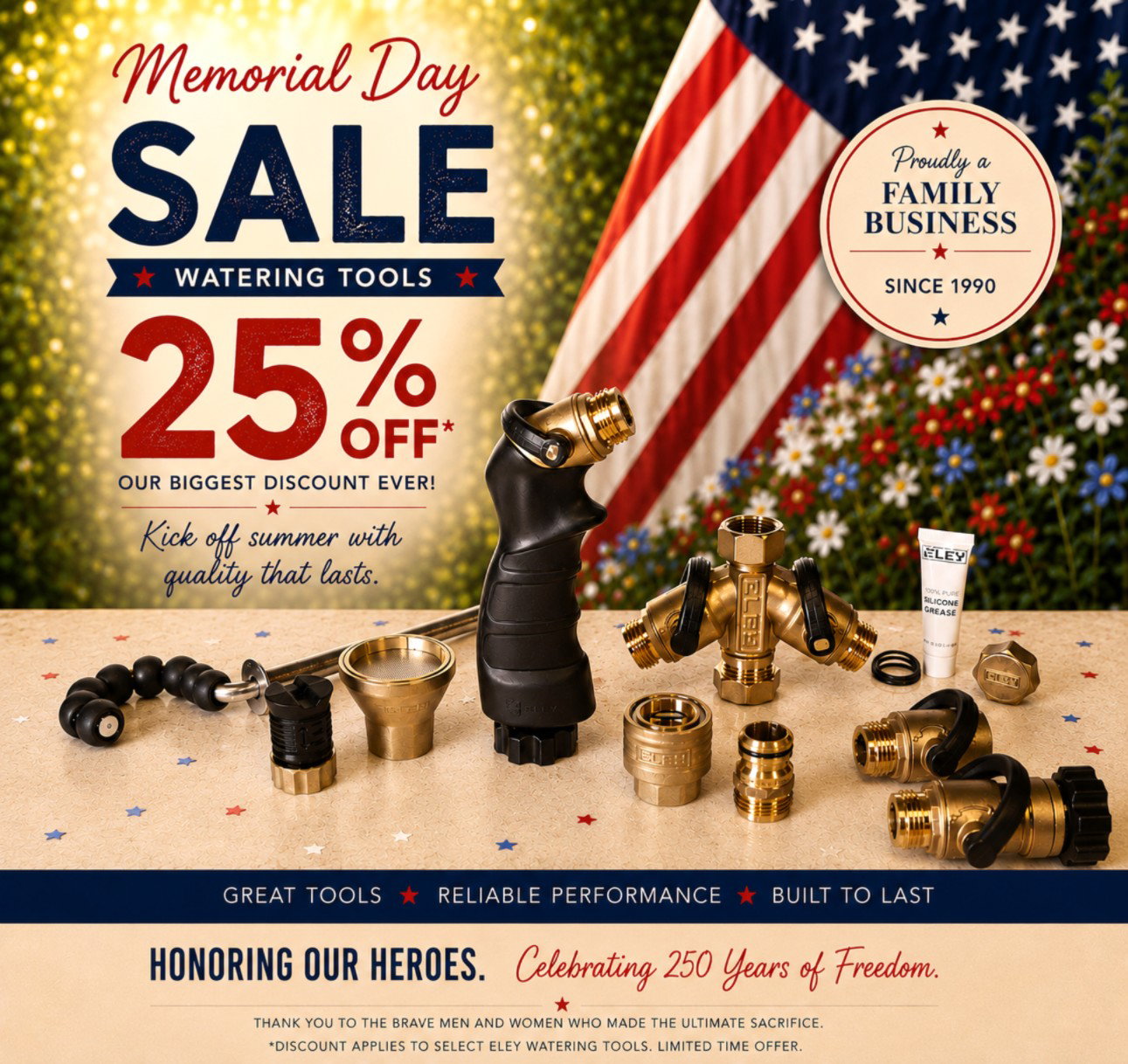 ELEY Memorial Day Sale - Watering Tools 25% Off- Biggest Discount Ever
