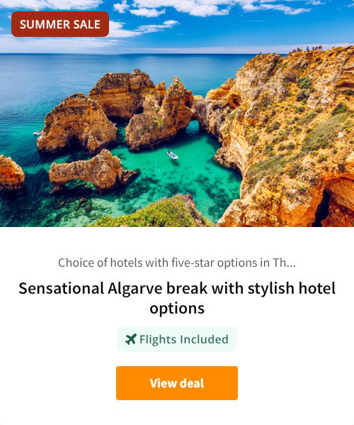 Sensational Algarve break with stylish hotel options