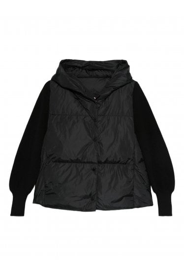 Womens Hybridge Astonia Knit Hoody Black