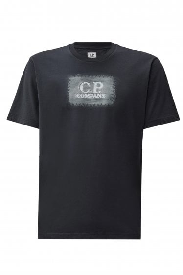 24/1 Branded Cotton T-Shirt Navy